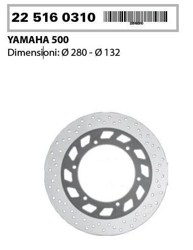 Yamaha přední brzdový kotouč T-Max 500 od roku 2001 do roku 2003 RMS - 225160310