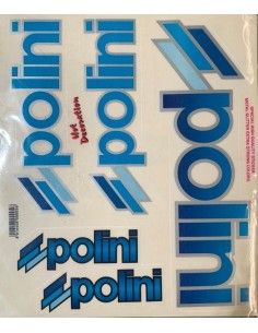 Adesivi Kit Scooter Polini - Stickers Team Polini Motori - Foglio 32 x 16  cm