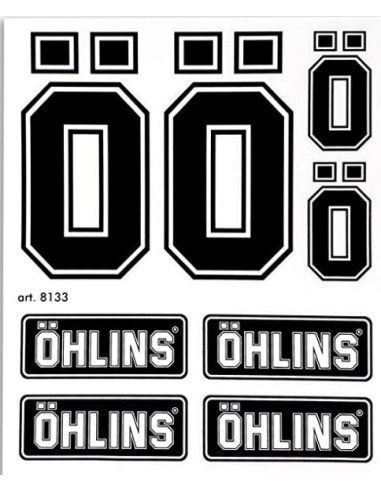 OHLINS decal лист 16x13 Quattroerre - 4R-OHLINS-8133