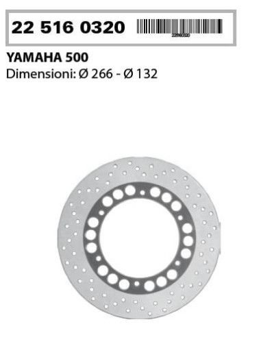 Yamaha Bremsscheibe hinten T-Max 500 von 2001 bis 2007 - 225160320