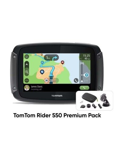 TOMTOM RIDER 550 GPS Premium Pack TomTom - RIDER550WLDPP