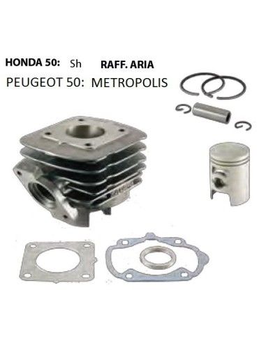 Gruppo termico Honda SH 50 cerchio a raggi Peugeot Metropolis 50 - C00120