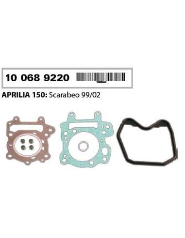 SEALS EMERY APRILIA 150 ROTAX ENGINE CYLINDER HEAD GASKET AND RUBBER VALVES - 100689221