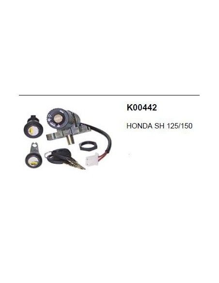 Zárkészlet gyújtáspanellel Honda SH 125 150 karburátor - K00442