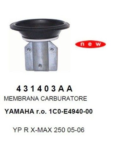 MEMBRANA CARBURATORE YAMAHA XMAX 250 05-05 ETRE - 431403AA