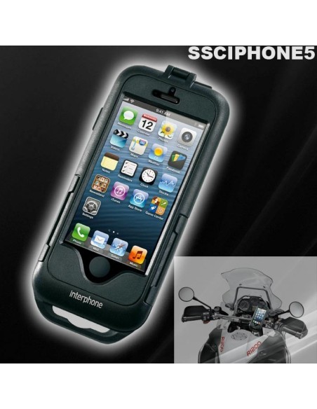 IPHONE 5 SMIPHONE5 CUSTODIA IMPERMEABILE DA MOTO IPHONE 5S SUPPORTO TUBOLARE MANUBRIO - SMIPHONE5 