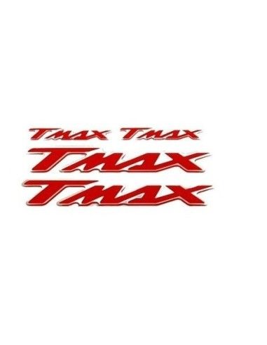 TMAX CHROME DECAL VOITURE FOND ROUGE - 77500003
