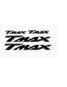 TMAX CHROME DECAL STICKER BLACK BACKGROUND - 77500004