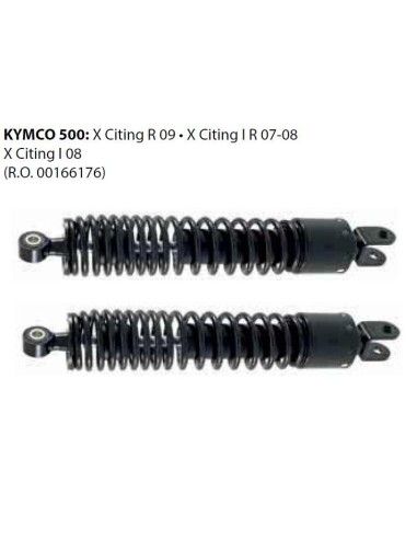 Pair of rear shock absorbers Kymco Xciting 500 year 07-08 and R09 RMS - 204550842