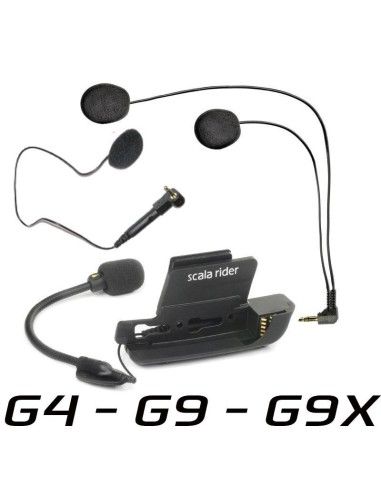 G4-G9 G9X mikrofon és hangszóró Cardo Scala Rider -NO box- - G9X-kit-audio-NB