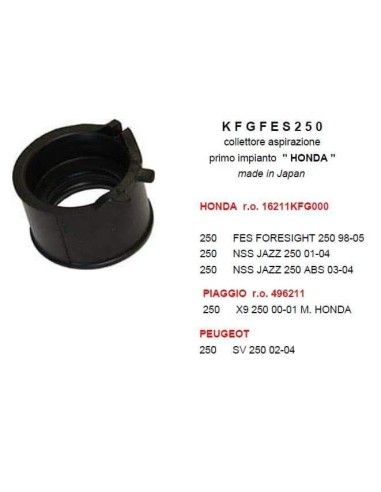 Πολλαπλή εισαγωγής Honda Piaggio Peugeot 250 - KFGFES250