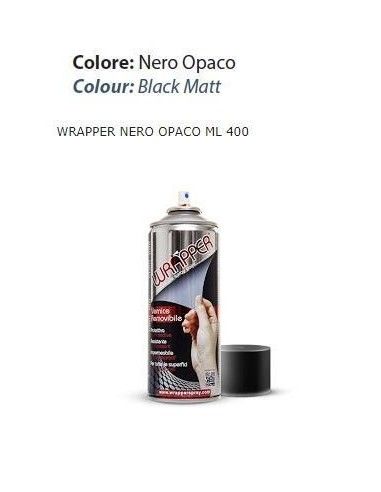 Vernice spray removibile Wrapper Nero Opaco ml 400