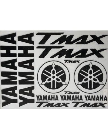 Calcomanía Yamaha Tmax negro hoja de 30x35 Quattroerre - 4Ryamaha-tmax-nero-30x35