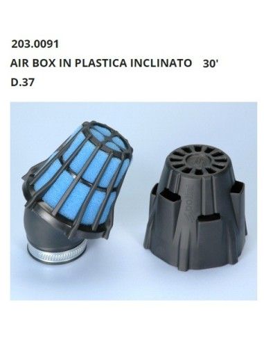 Въздушен филтър Air Box Polini под наклон от 30 Градуса, Диаметър 37 мм, За Карбуратора PHB, PHV POLINI SPECIAL PARTS - 203.0091