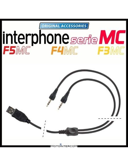 CELLULAR LINE CAVO USB RICARICA CHARGING CABLE 110cm INTERPHONE F5MC F5XT F5 F5S 