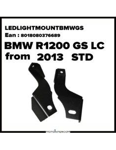 Support bracket Headlight Led Interphone 10W spot for BMW R1200 GS LC from 2013 STD - LEDLIGHTMOUNTBMWGS
