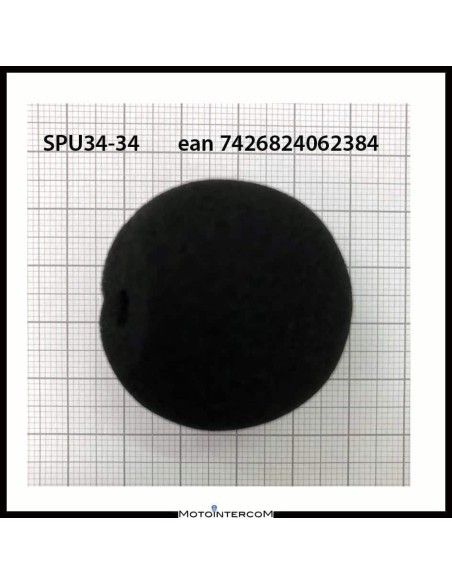 High density microphone sponge for SPU34 motorcycle intercom - SPU34-34
