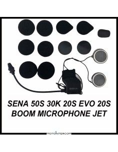 Kompatibilní se zvukovou sadou Sena 50S 30K 20S integrovaný výložníkový mikrofon a kovové reproduktory - SC-A0315-BOOM-JET