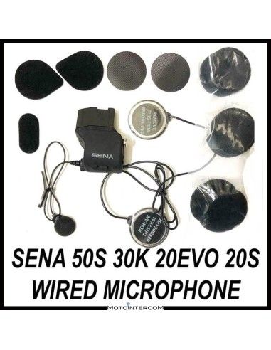 Συμβατό με κιτ ήχου ενσύρματο μικρόφωνο Sena 50S 30K 20S και μεταλλικά ηχεία Sena Bluetooth - SC-A0315-WIRE