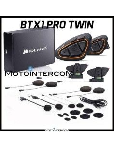 BTX1 PRO HI-FI Twin Pack Intercomunicador Midland nueva 2020 - C1230.09