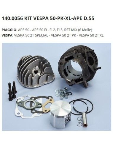 Piaggio Vespa 50 Ape 50 90cc cilinderkit van Polini Motori POLINI SPECIAL PARTS - 140.0056