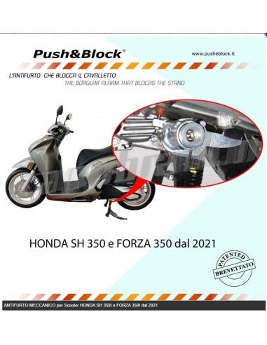 Central Stand Alarm Honda Sh 350 e Forza 350 de 2021 Adv 350 MotointercoM - H10