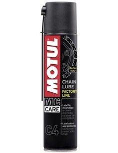 Motul White Grease Spray Chain 400 ml for motorcycles with and without O-rings - CHAINLUBEFACTORYLINE