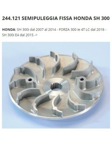 Αεριζόμενη μισή τροχαλία παραλλαγής για Honda SH 300 Forza 300 - 244.121
