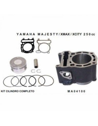 Kit de cilindro Yamaha Majesty 250 MBK Skyliner em ferro fundido ETRE - MA04100