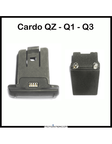 Στήριγμα μονάδας ελέγχου Cardo QZ-Q1-Q3 με μεταλλική πλάκα και βίδες Cardo Systems - SUP-Q-Z-1-3