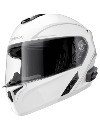 Sena OUTRUSH R modular helmet Tg-XXL with white integrated intercom Sena Bluetooth - OUTRUSHR-GWXXL2