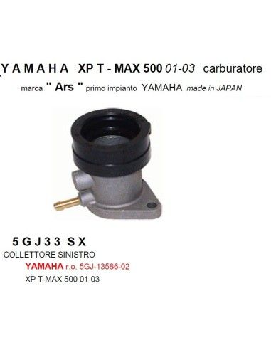 COLLETTORE ASPIRAZIONE SINISTRO YAMAHA TMAX 01-03 - 5GJ33SX
