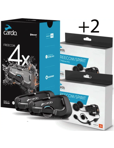 Promo Cardo Freecom 4X Duo + 2x căști JBL set audio suplimentar Cardo Systems - FRC4X103+ACC00009