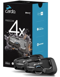 Cardo Freecom 4X Duo Doppelset Motorrad-Gegensprechanlage Cardo Systems - FRC4X103