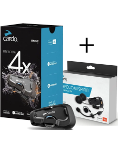 Promo Cardo Freecom 4X Single + auriculares JBL kit de audio adicional - FRC4X003+ACC00009