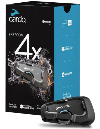 Cardo Freecom 4X kit single motorcycle intercom Cardo Systems - FRC4X003