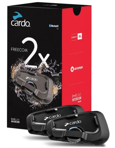 Cardo Freecom 2X duo Dubbelsats motorcykelintercom Cardo Systems - FRC2X103
