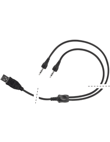 Kabel nabíjecí double Cellularline Interphone F5 F5XT F4XT F3XT FBeat OFFRoad Interphone - USBCHXT25