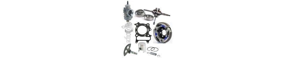 Spare parts for scooters and motorcycles, commercial and original